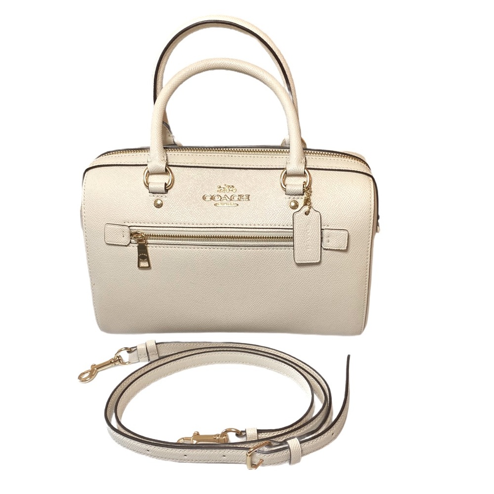NWOT Coach Cream Rowan Satchel Bag